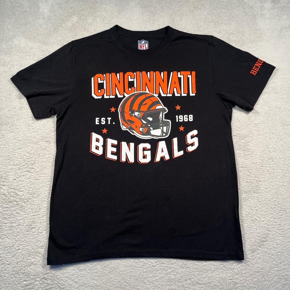 G-III NFL Cincinnati Bengals T-Shirt Football‎ Team Est. 1968 Graphic Tee M